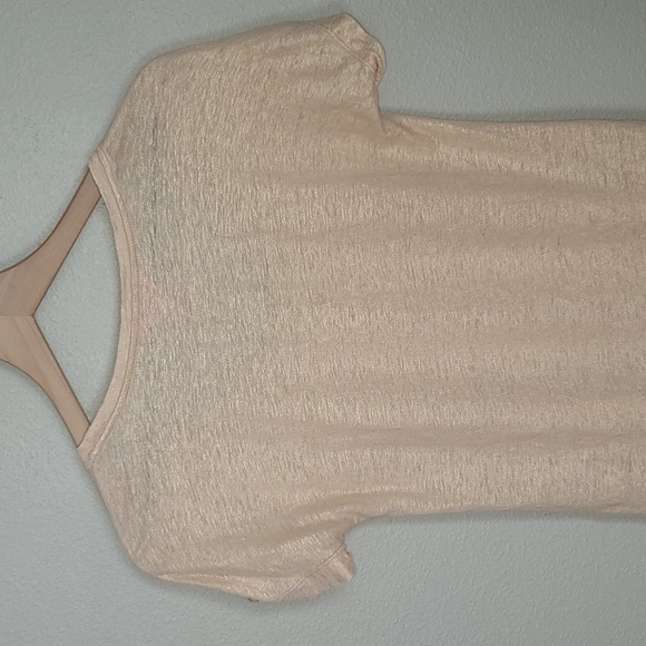 Lilly Pulitzer Inara Metallic Linen Shortsleeve Top - Picture 8 of 10